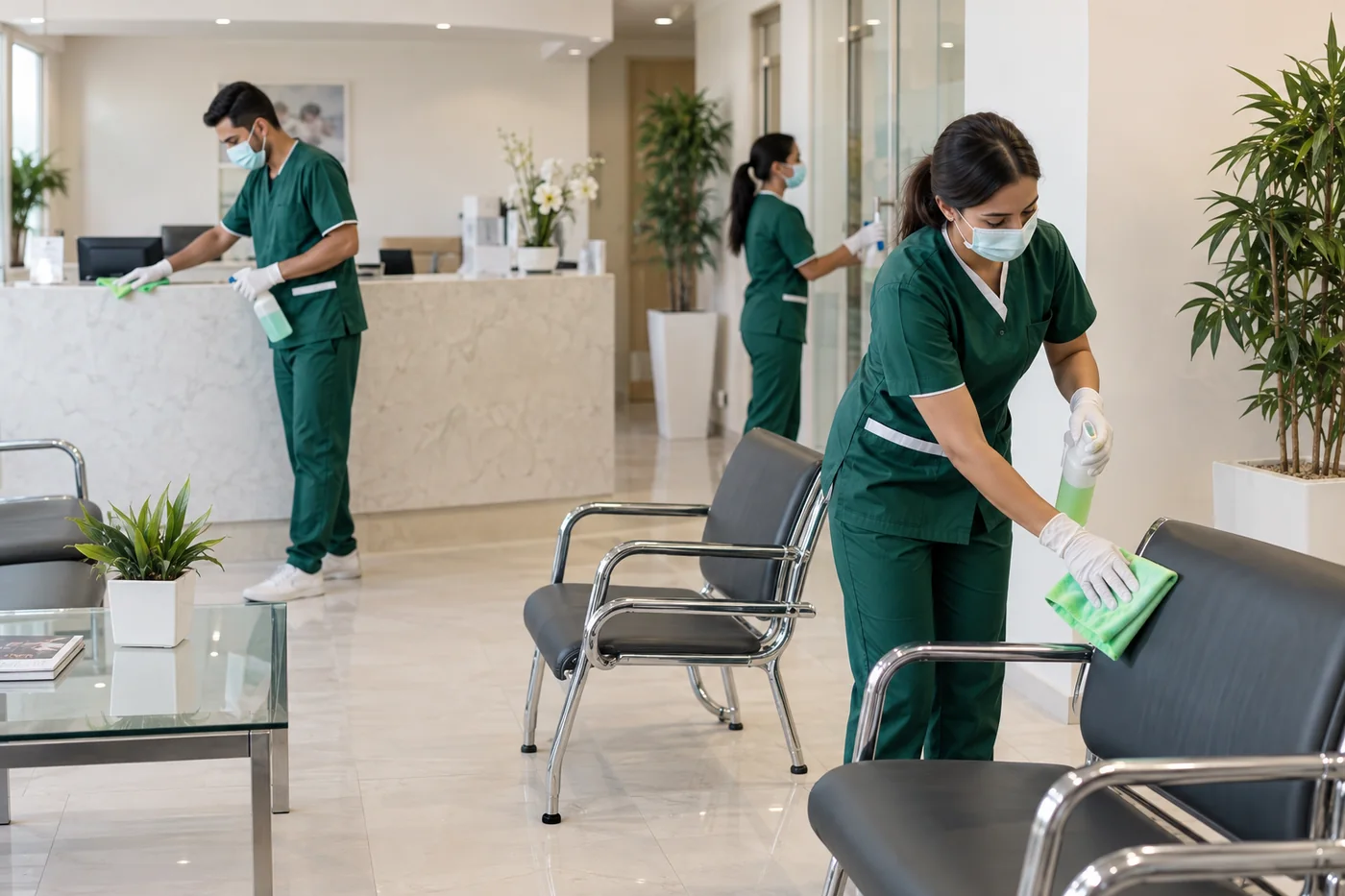 Desinfection professionnelle par Moroccan Maids au Maroc