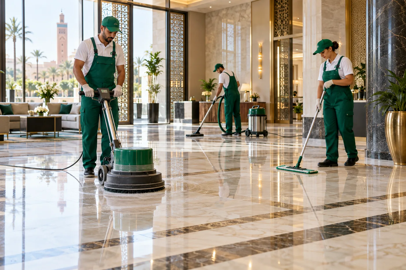 Marbre, carrelage et sols par Moroccan Maids au Maroc